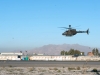 An OH-58D Kiowa Warrior helicopter with 2nd Squadron 17th Cavalry Regiment, 101st Combat Aviation Brigade takes off for a patrol mission at Forward Operating Base Fenty, Afghanistan, Dec. 19, 2012. (U.S. Army photo by Sgt. Duncan Brennan, 101st CAB public affairs)