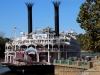 American Queen Steamboat docks in Clarksville