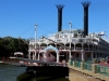 American Queen Steamboat docks in Clarksville