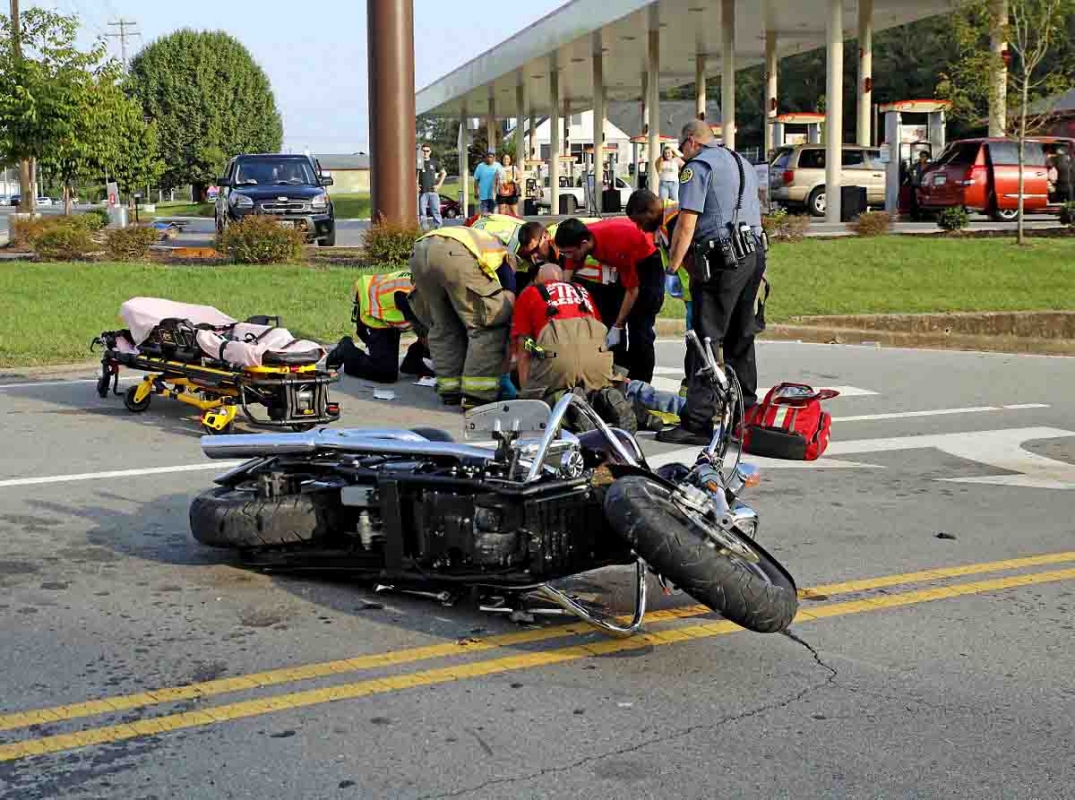 Clarksville Police respond to Motorcycle Crash at Providence Boulevard