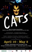 Poster for Cats at the Roxy Regional Theatre