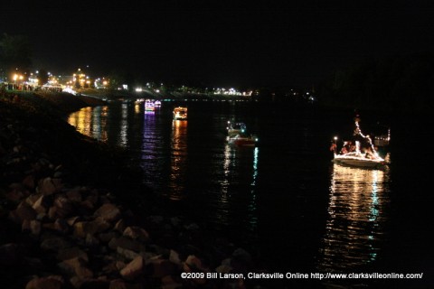 The Lighted Boat Parade at Riverfest