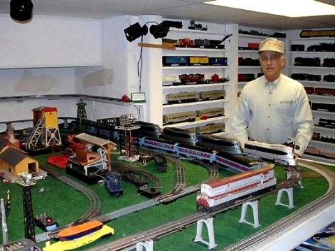 C. David Elliott surveys the world of trains as he prepares for TrainFest 2010. (Joe Filippo)