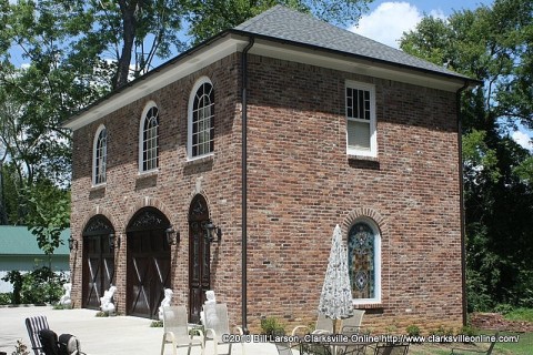 The new carriage house at the Johnson-Hach House