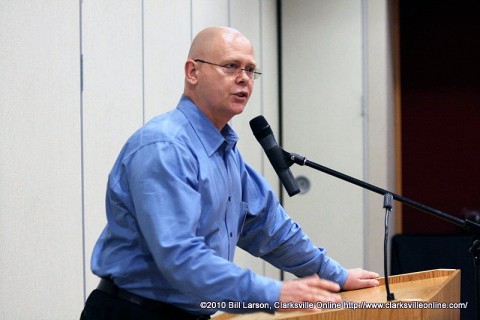 Chris Burawa at the 2010 Clarksville Writers' Conference.