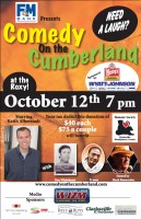The October 12th Comedy on the Cumberland Poster