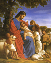 Jesus speaks to children