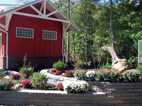 Clarksville Greenway bath house.