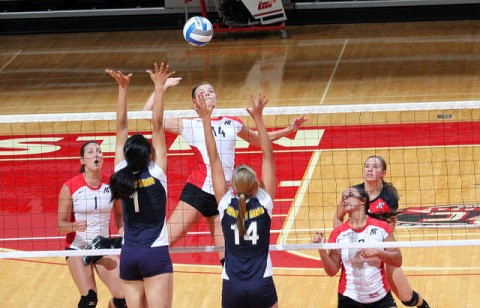 Senior Jessica Mollmann finished with 10 kills, two aces and five blocks against Tennessee Tech, Saturday. (Courtesy: Austin Peay Sports Information) Senior Jessica Mollmann finished with 10 kills, two aces and five blocks against Tennessee Tech, Saturday. (Courtesy: Austin Peay Sports Information)
