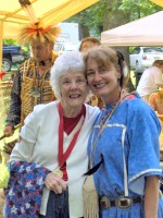 WWII Vet "Mama" Billie Denu (left) with Mary Anne Plante (Right)