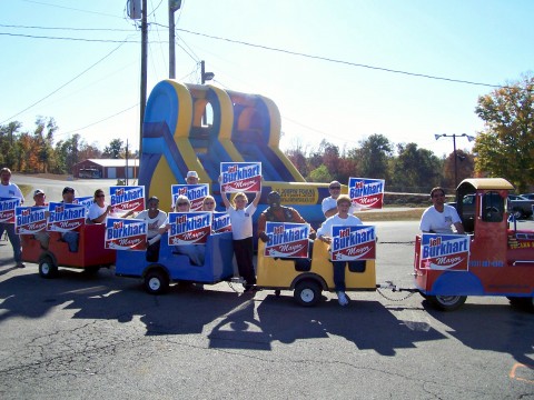 The “Burkhart Train” held an enthusiastic group of people showing their desire to elect Jeff as their new mayor. The “Burkhart Train” held an enthusiastic group of people showing their desire to elect Jeff as their new mayor.