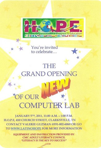Computer Lab Grand Opening