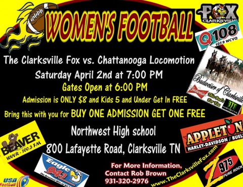 Clarksville Fox season opener vs Chattanooga Locomotion