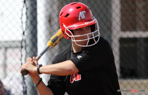 Junior Amy Mills hit a grand Slam to highlight a five-run fifth inning for the Lady Govs in win over Skyhawks. (Austin Peay Sports Information) Junior Amy Mills hit a grand Slam to highlight a five-run fifth inning for the Lady Govs in win over Skyhawks. (Austin Peay Sports Information)