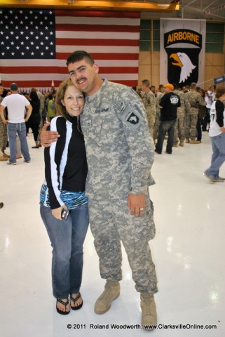 SPC Nathan Crume and his wife Dena Rand-Crume SPC Nathan Crume and his wife Dena Rand-Crume