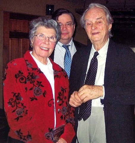 Lena Orgain, APSU Professor of Music Jeffrey Wood and the late American composer Lee Hoiby. 