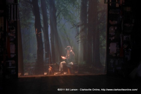 One of the sets from the Civil War Musical at the Roxy