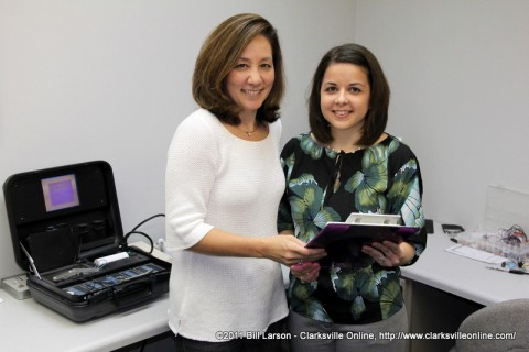 Dr. Emiko “Emi” LeJeune and Dr. Aubrey Carr at the Center for Audiology in Clarksville, TN