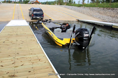 Liberty Park boat ramp.