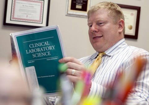 Dr. Perry Scanlan, director of Austin Peay State University’s medical technology program