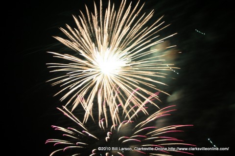 Clarksville Independence Day Celebration Fireworks