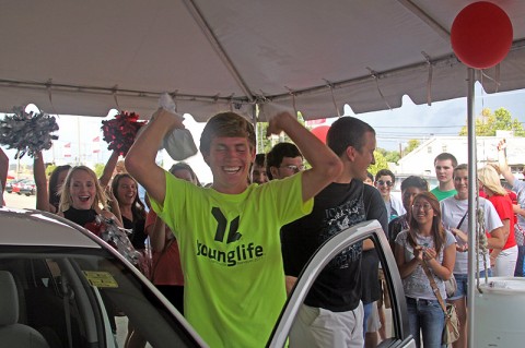 Patrick Grady won a new Toyota Yarris at this year's Joe Heitz Pass and go event.