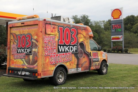 Nashville's 103 WKDF was in Clarksville at the Sudden Service on Highway 48/13