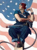 Norman Rockwell's Rosie the Riveter (Saturday Evening Post / Photography by Dwight Primiano)