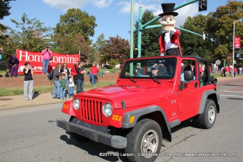 The APSU Governor during the 2011 Austin Peay State University Homecoming Parade