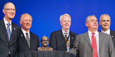 Wendy's Founder's Award was presented to Mike O'Malley and John Hughes. Wendy's Founder's Award was presented to Mike O'Malley and John Hughes.