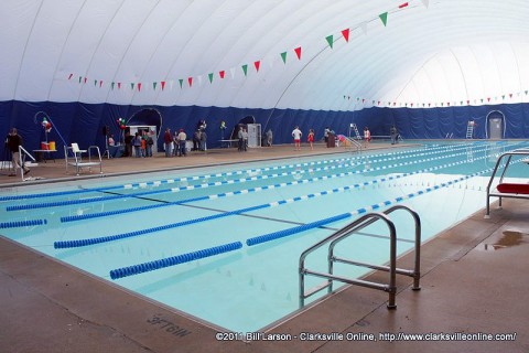 The Indoor Aquatic Center will be open from 7:00am to 8:00pm on Veterans Day.