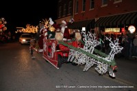 Santa Claus closes out the 2011 Lighted Christmas Parade