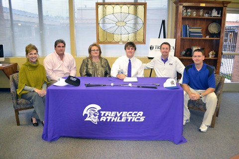 Kay Drew, Head of Schools; Steve & Sheri Phillips, Tyler Phillips, Robbie Wilson, Head Golf Coach at Trevecca, Jake Peterson, Head Golf Coach at CA