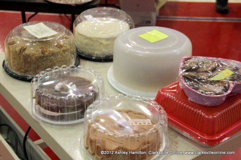 Some of the baked goods that were available at the auction.