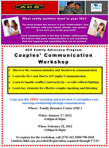 Communications Workshop for Couples