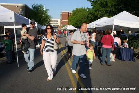 Rivers and Spires Festival in Downtown Clarksville Tennessee.