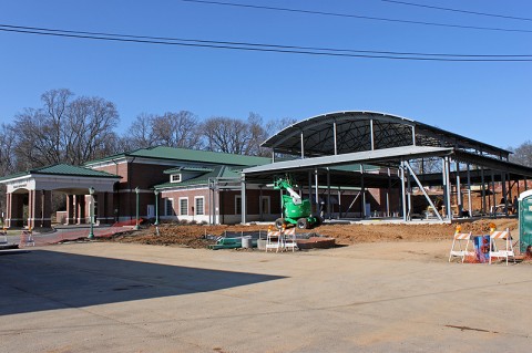 WIC Clinic construction currently underway next to the Health Department.