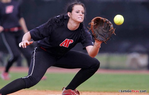Redshirt sophomore Kristin Whitmire had one of the two home runs hit by the Lady Govs at the Kennesaw State Classic. Austin Peay Women's Softball. (Courtesy: Keith Dorris/Dorris Photography) Redshirt sophomore Kristin Whitmire had one of the two home runs hit by the Lady Govs at the Kennesaw State Classic. Austin Peay Women's Softball. (Courtesy: Keith Dorris/Dorris Photography)