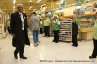 Rev. Jimmy Terry from Tabernacle Baptist Church inspects the new Publix store