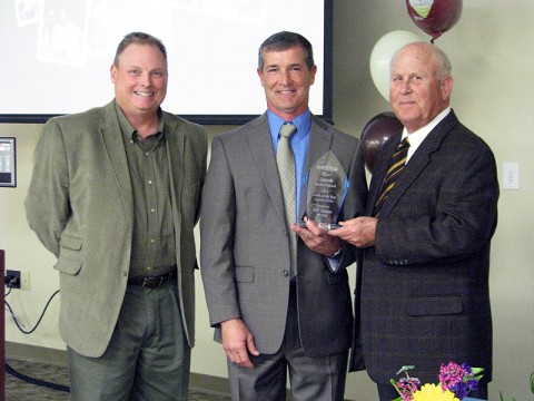 Clarksville High School wrestling coach, Jeff Jordan was awarded the Legends Coach of the Year Award.