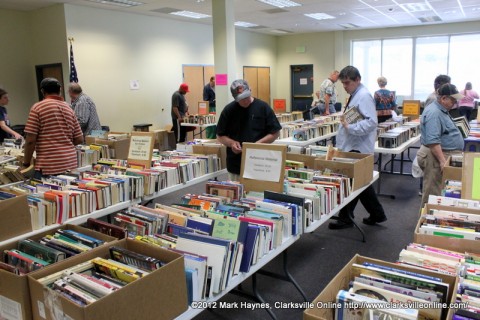 There was a good turn out for the last Friends of the Library book sale.