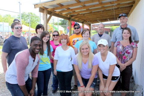 Hilltop Super Market employees and Montgomery Central students that helped with the event.