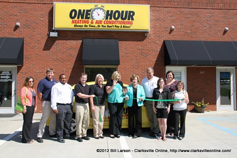 Harris One Hour Heating and Air Conditioning Green Ribbon Cutting Ceremony.