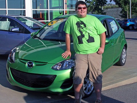 Eric Phillips has his choice of a Mazada 2, Hyundai Accent or a Toyota Yaris as the winnner of the CMCSS Pass and Go Program.