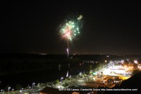 Fireworks explode over Clarksville on July 3rd