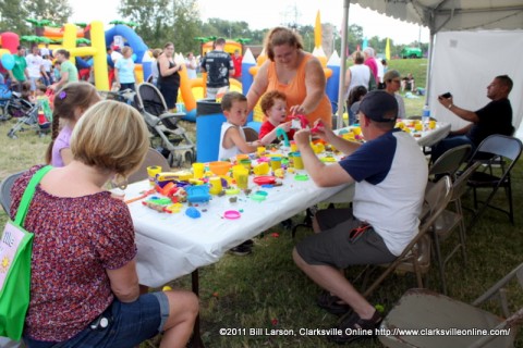 The Toddler Zone at the Clarksville's Riverfest  Festival