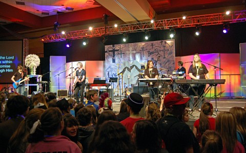 St. Bethlehem United Methodist Church's youth musical group, Marked Praise Band.