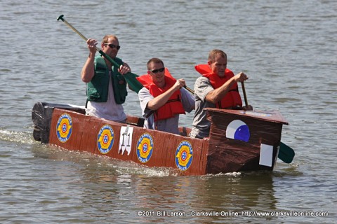 Clarksville Police Department entry in the 2011 Riverfest Regatta.