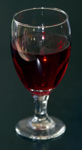 Glass of Cranberry Juice. (Copyright American Heart Association)
