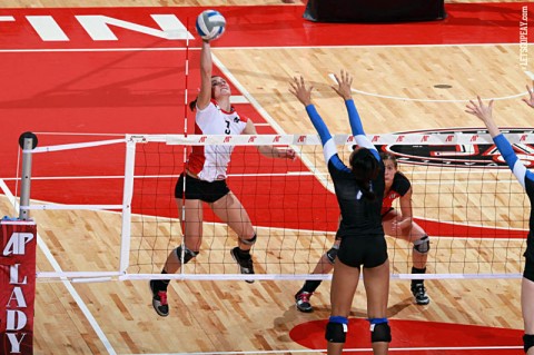 Senior Nikki Doyle posted 21 kills in APSU's victory against SIUE, Saturday, and finished the three-match week with 66 kills. (Courtesy: Brittney Sparn/APSU Sports Information) Senior Nikki Doyle posted 21 kills in APSU's victory against SIUE, Saturday, and finished the three-match week with 66 kills. (Courtesy: Brittney Sparn/APSU Sports Information)